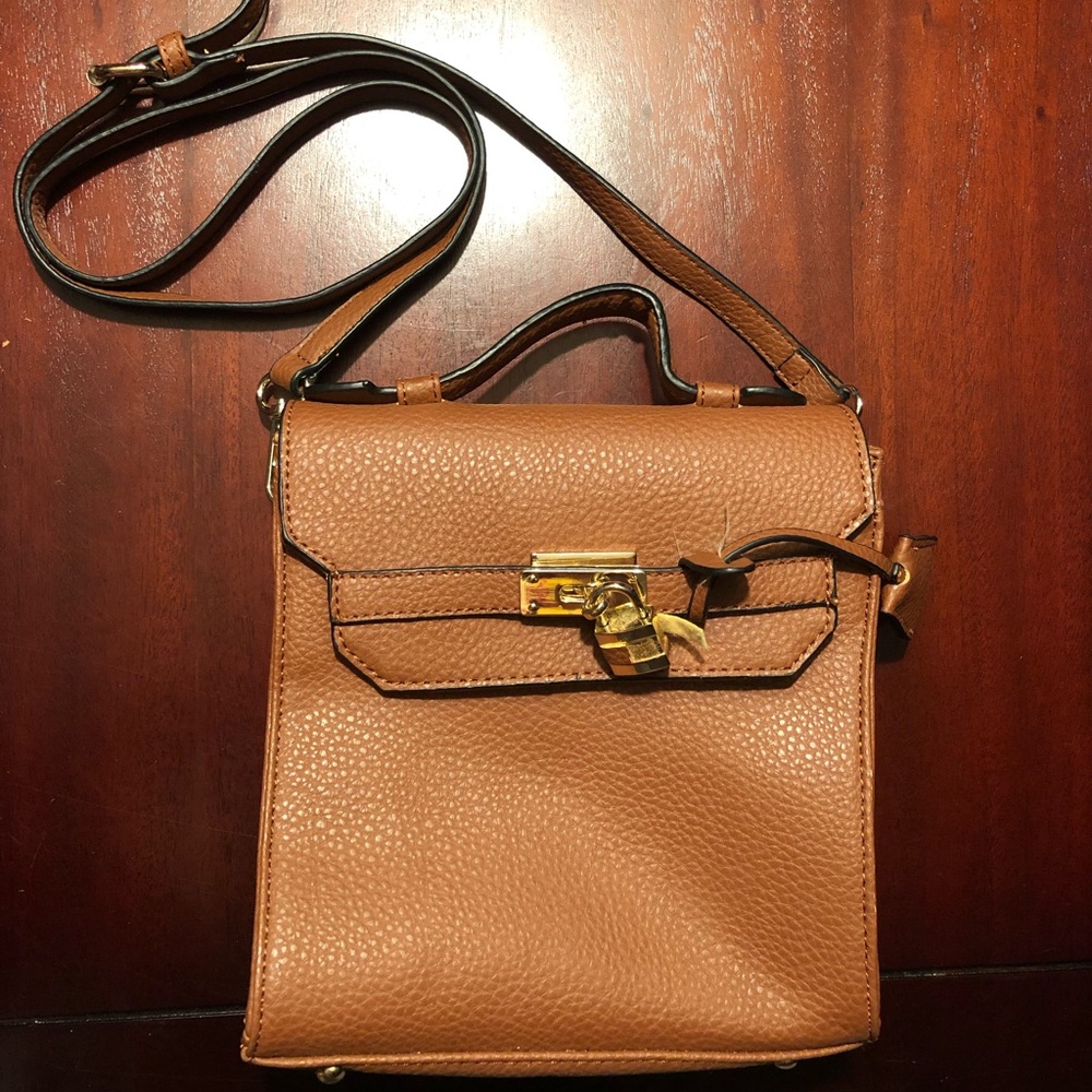 Brown Leather Crossbody Purse